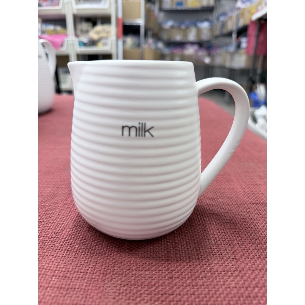 Ciroa Pottery Ivory Stoneware‎ Milk Small Pitcher / Creamer Dinnerware